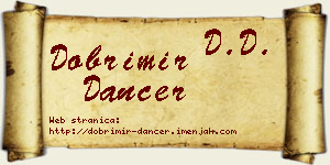 Dobrimir Dancer vizit kartica